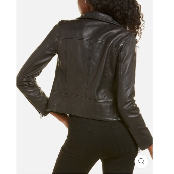 AllSaints Bales Biker Leather Jacket | US 2 - Picture 2 of 8